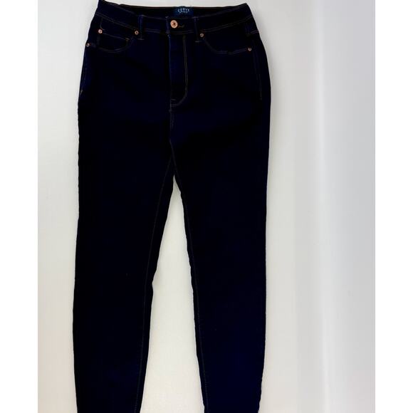 CURVE Appeal Straight Leg Jeans 6/28 Dark Blue Cotton/Poly/Spandex - Picture 1 of 8